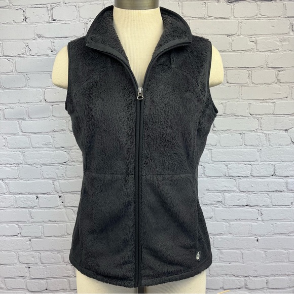 The North Face Women's Full Zip Osito Fleece Vest Black Sz M - Picture 1 of 16